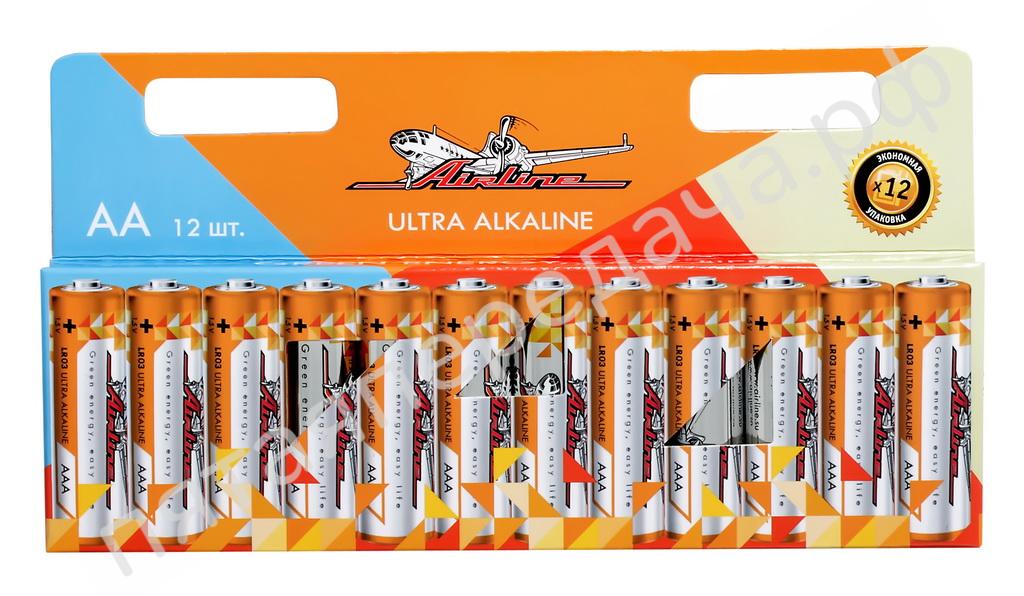 Батарейки LR6/AA щелочные 12 шт. - AA12